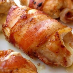Bacon Wrapped Smoked Gouda Stuffed Chicken Breasts