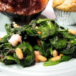Spinach With Pine Nuts