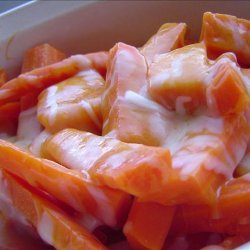 Cheese and Honey Glazed Carrots