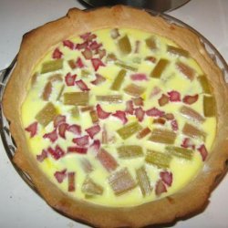 Grandma Rampke's Easy Rhubarb Custard Pie