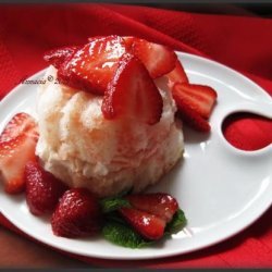 Strawberries With Lemon-Honey Syrup