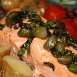 Baked Salmon With Caper Sauce