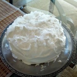 Double Coconut Cake With Fluffy Coconut Frosting