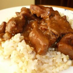 Beef Tips & Gravy With Rice