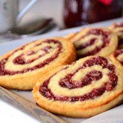 Raspberry Swirl Cookies