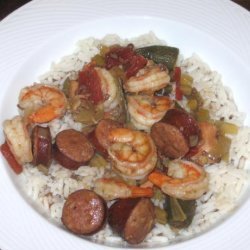 Crock Pot Chicken and Sausage Gumbo With Shrimp