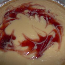 Raspberry Swirl Cheesecake Pie