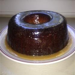 Banana Pound Cake With Caramel Glaze