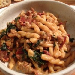 Skillet Penne and Sausage Supper