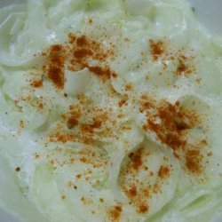 Hungarian Cucumber Salad with Sour Cream Dressing