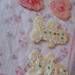 White Velvet Cutout Cookies