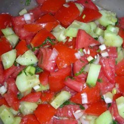 Tomato Cucumber Salad (Salad Shirazi)