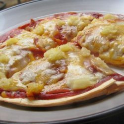 Quick Tortilla Pizza