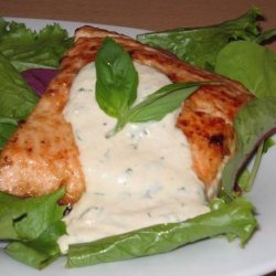 Grilled Salmon With Horseradish Sauce