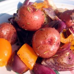 Roasted Potatoes and Peppers
