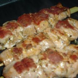 Garlicky Chicken or Pork Souvlaki