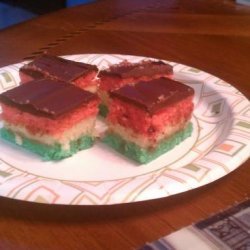 Italian Tri-Color Cookies (Rainbow Cookies)