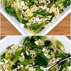 Orzo Spinach and Feta Salad
