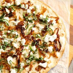 Flatbread With Caramelized Onions & Cheese