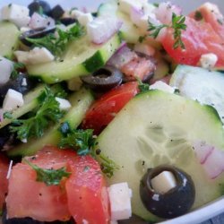 Greek Cucumber - Tomato and Onion Salad