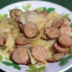 Kielbasa, Cabbage, and Onions (Low-Carb Slow Cooker Crock Pot)
