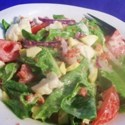 Potluck Cauliflower  and Lettuce Salad