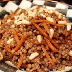 Pearl (Israeli) Couscous With Garam Masala and Pine Nuts