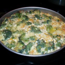 Crustless Broccoli and Cottage Cheese Pie