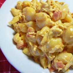 One Dish Spicy Chicken Macaroni and Cheese ( or Ham)