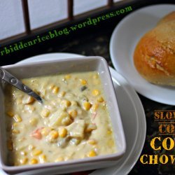 Slow Cooked Corn Chowder