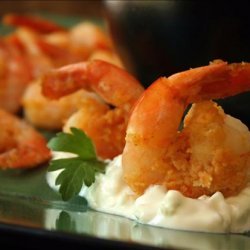 10-Minute Buffalo Shrimp With Blue Cheese Dip