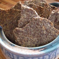 Garlic Parmesan Flax Seed Crackers - Low Carb!