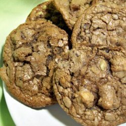 Double Chocolate Mint Chip Cookies