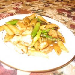 Penne With Chicken and Roasted Asparagus