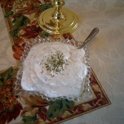 Sour Cream & Dill Sauce to Serve With Salmon