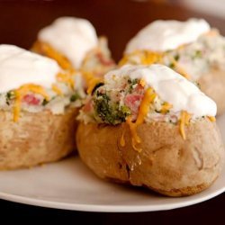 Ww Ham and Cheese Stuffed Potatoes-7 Points