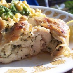 Grilled Basil-And-Garlic-Stuffed Chicken
