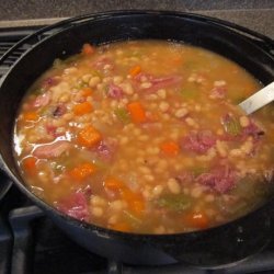 Simple Bean Soup With Ham Bone