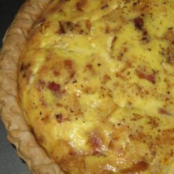 Low Fat Bisquick Crust Bacon and Cheese Quiche