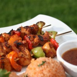 Iron Springs Honey-Chipotle Glazed Chicken Skewers