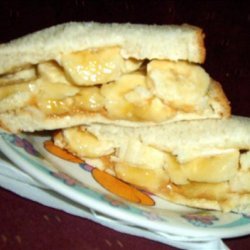 Peanut Butter, Banana  and Mayonnaise Sandwich