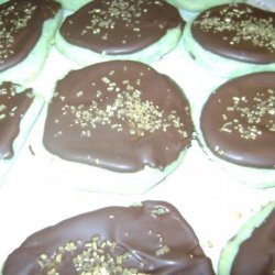 Mint Shortbread Cookies