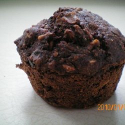 Low Fat Chocolate Oatmeal Muffins