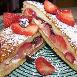 Chocolate and Strawberry Stuffed French Toast
