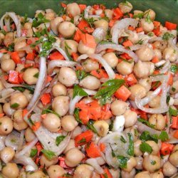 Warm Chickpea Salad With Shallots and Red Wine Vinaigrette