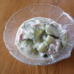 Cool Cucumber Salad and Sooooo Easy