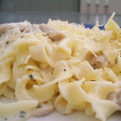 Quick and Easy Chicken in a Parmesan White Sauce
