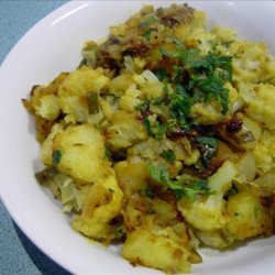 Aloo Gobi - Potato and Cauliflower Curry.