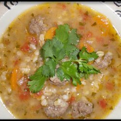 Barley Albondigas (Meatball) Soup